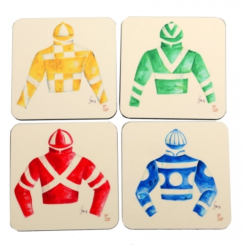 Jockey Silk Sandstone Coasters, Set of Four Jockey Silks, Square 


Customize this item. Special order multiple sets.  Contact us for pricing and availability.